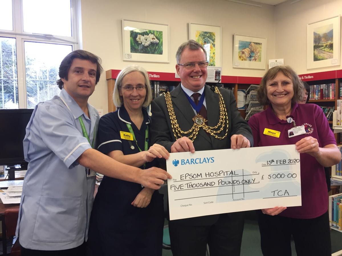 Big thanks for £5,000 donation to support patients young and old 