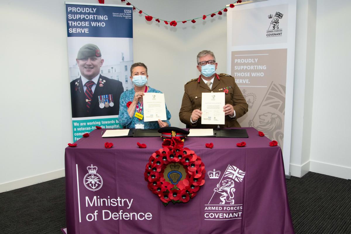 Epsom and St Helier sign pledge to support those in the military community